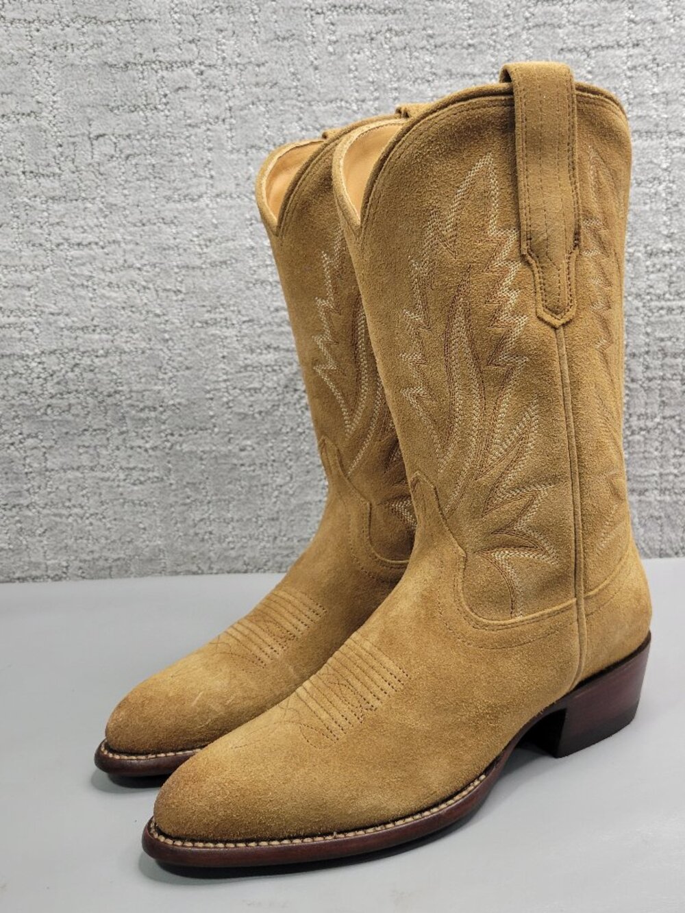 Tecovas The Jamie Women's US Size 6B Caramel Suede Pull on Western Boots - Picture 13 of 14